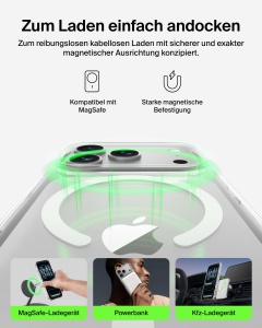 Husa Transparenta Belkin SheerForce Clear pentru iPhone 17 Pro, MagSafe, Antisoc - Img 5