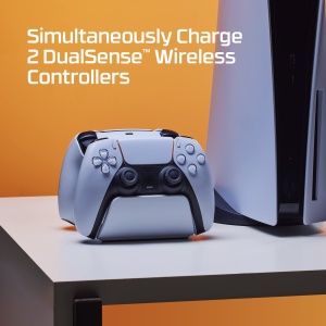 HyperX ChargePlay Duo - Statie de incarcare pentru controler wireless Playstation 5 DualSense, baza ponderata si andocare securizata, design compact, cablu USB-C inclus - Img 6