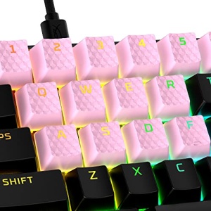 HyperX Rubber Keycaps Kit 19 Tasti Roz Texturate pentru Gaming - Img 10