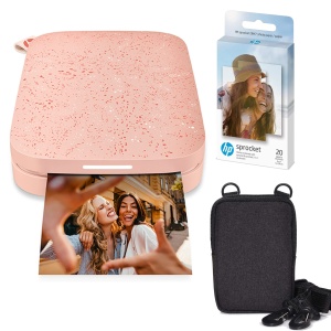 Imprimanta foto portabila HP Sprocket 2x3 Roz Tehnologie ZINK Zero Ink