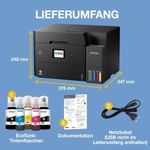 Imprimanta multifunctionala Epson EcoTank ET-4950 Wi-Fi Duplex Scanare Copiere Fax Timp indelungat de utilizare - Img 7
