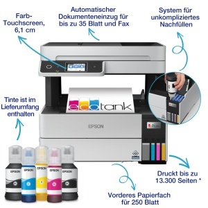 Imprimanta multifunctionala Epson EcoTank ET-5170, A4, WiFi, Duplex - Img 2