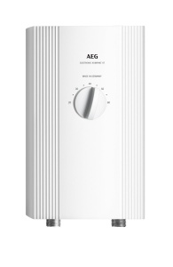 Incalzitor de apa electronic compact instantaneu AEG DDLE Kompakt OT 11/13 kW pentru bucatarie, Fabricat in Germania, conexiune de inalta tensiune 400 V, potrivit pentru montare solara, montare peste masa, testat VDE, 232793 - Img 1
