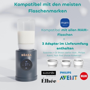 Incalzitor mobil pentru sticle BEABA Milk Nomad, 100W, USB-C, compact - Img 6