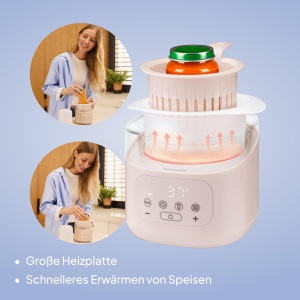 Incalzitor pentru biberon Lionelo Thermup 4.0, 6 in 1, 400W, cu sterilizator - Img 4
