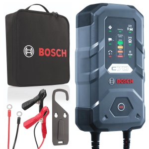 Incarcator auto Bosch C70 10A functie regenerare compatibil 12V24V