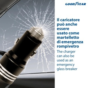 Incarcator auto Goodyear 3 in 1 cu cablu dual USB de 120 cm - Img 6