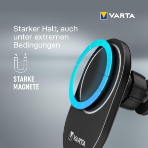 Incarcator auto wireless VARTA Mag Pro, 15 W, suport smartphone, negru - Img 3