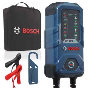 Incarcator baterii auto Bosch C40-Li, 5A, pentru 6V12V, rezistent la apa IP65
