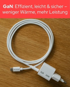 Incarcator Mini Verbatim GaN 20W USB-C PD 3.0 cu cablu USB-C inclus - Img 5