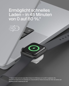 Incarcator portabil USB-C Belkin BoostCharge pentru Apple Watch, 5W, Alb - Img 3