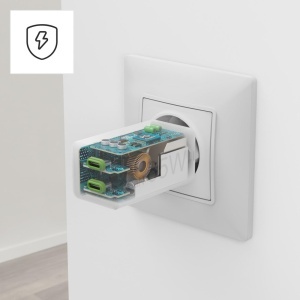 Incarcator rapid Hama 65W GaN, 2x USB-C, alb - Img 4