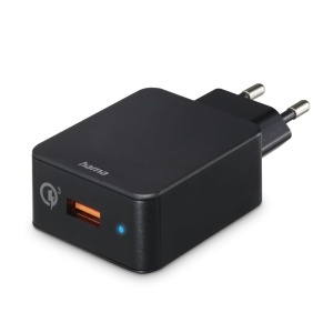 Incarcator rapid Hama Qualcomm Quick Charge 19,5W, USB-A, negru