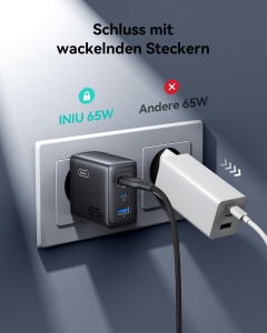 Incarcator rapid INIU 65W USB-C, 3-in-1, cu cablu USB-C 100W - Img 6