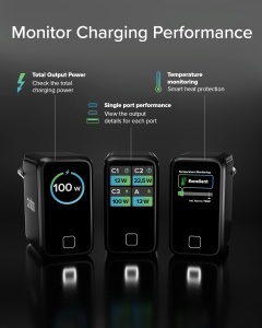 Incarcator rapid SBS Pulse Power 100W USB-C, 4 porturi, tehnologie GaN - Img 6