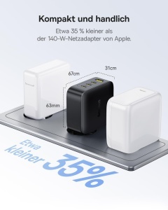 Incarcator USB-C Baseus Enerfill 140W, 4 porturi, compact, rapid - Img 4