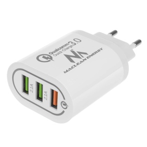 Incarcator USB Maclean MCE479, 3x USB, 1x QC 3.0, 2.1A, Alb - Img 5