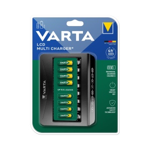 Incarcator VARTA LCD pentru acumulatori AAAAA, capacitate 8 acumulatori, design compact - Img 2