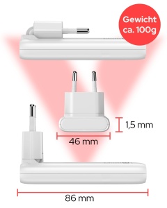 Incarcator Verbatim FoldnGo 65W GaN, 2x USB-C, Alb, Compact - Img 2