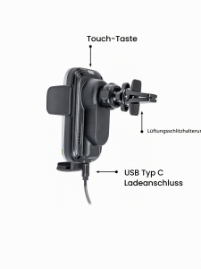 Incarcator wireless rapid pentru masina Verbatim FWC-03 Pro, 15W, negru - Img 3