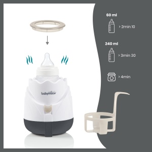 Incubator pentru Biberon Babymoov Tulip, 300W, cu Adapter Ring, pentru Flaconi de pana la 240ml - Img 3