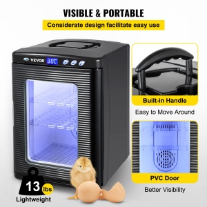 Incubator Reptile VEVOR 25L, 220V, LED Display, Temperatura 5-60 - Img 2