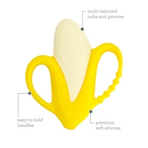 Infantino Lil Nibbles Bejring Silikon BPA-Free Texturat Pentru Dinti Sensibili - Img 5