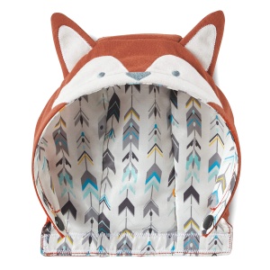 Infantino - Marsupiu pentru copii Cuddle Up - Design Fox - Ergonomic - Gluga de vulpe detasabila, calda - Pozitii multiple de transport - Reglabil - Confortabil - Usor de curatat - Pentru bebelusi de la 5,4 la 18 kg - Img 5