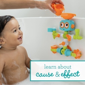Infantino Sensory Plug Play Jucarie Baie pentru Bebelusi 16 Piese BPA-Free - Img 4