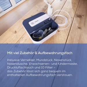 Inhalator Beurer IH 28 Pro pentru adulti si copii, 0.35 mlmin, 10 piese - Img 6