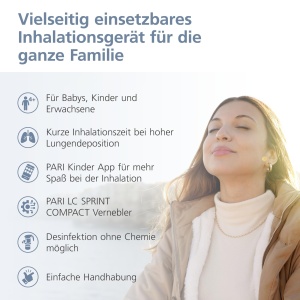 Inhalator PARI Compact2 pentru adulti si copii, usor de utilizat, eficient - Img 3