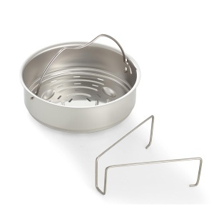 Insertie Gelochta Fissler 61010000800, 18 cm, cu Dreibein, Otel Inoxidabil