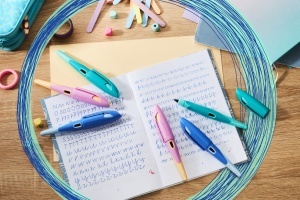 Instrument de scris STABILO EASYbirdy cu grip ergonomic pentru stangaci, editie Pastel - Img 2