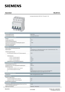 Intrerupator automat Siemens 5sl6, 400 V, 16 A, 3 poli Neutral - Img 2