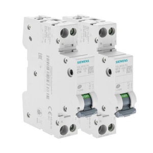 Intrerupator de protectie SIEMENS, 10 A, 2 bucati, faza neutru
