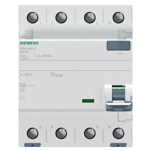 Intrerupator de siguranta Siemens SENTRON FI, 4-polig, 40A, 30mA