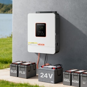 Invertor hibrid VEVOR GD3024JMH 3000W, 24V DC, cu controler MPPT 80A - Img 8