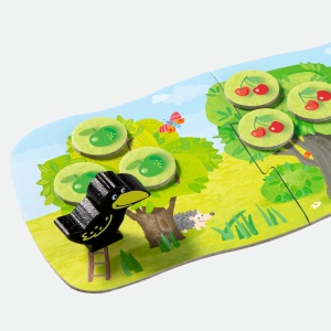 Joc cooperativ HABA Kleiner Obstgarten - pentru 1-4 jucatori, 3 ani, 5-10 minute - Img 2