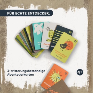 Joc de exterior HABA Terra Kids Interactiune in natura pentru copii, 62 activitati, inclus cutie impermeabila - Img 3