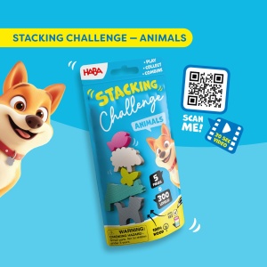 Joc de indemanare HABA Stacking Challenge Animals, 300 nivele, pentru copii peste 6 ani - Img 5