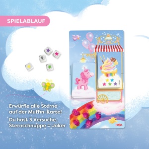 Joc de societate HABA Einhorn Glitzergluck, pentru 2-4 copii, abilitati numerice, 4 ani - Img 4