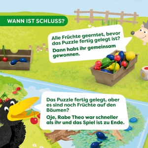 Joc de societate HABA Groser Obstgarten - pentru 3-6 ani, 40 fructe din lemn - Img 5