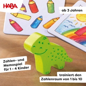 Joc educativ HABA Zahlendino invatarea numerelor 1-10, pentru copii 3-8 ani - Img 2