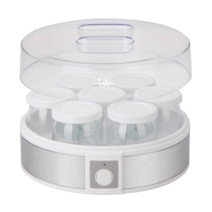Joghurtier JATA JEYG2266 cu 7 Sticle din Sticla, 180ml, BPA-free, Spalabil in Masina de Spalat