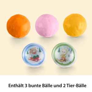 Jucarie Activitate Fisher-Price Camping-Freunde Kullerberg cu 5 Bile pentru Bebei - Img 6