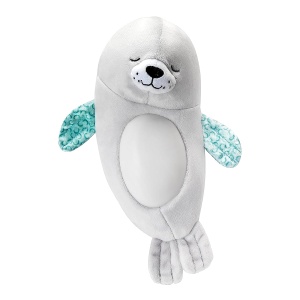 Jucarie de plus cu lumina Infantino Robbe, abtibilduri, 8 melodii, 5 sunete naturale