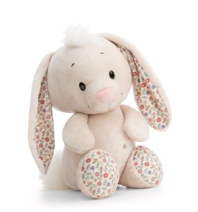 Jucarie de plus NICI Hase 50cm - bej, cu detalii florale - Img 4