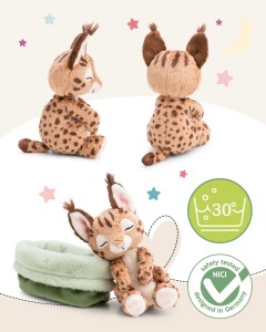 Jucarie de plus NICI Karakal 12cm, culoare brown, in cosulet verde, pentru copii si adulti - Img 3