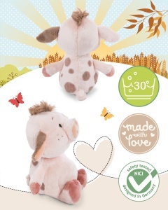 Jucarie de plus NICI Kuscheltier Schaf Sheepmila 22cm, alb, moale, ideal pentru copii si adulti - Img 3