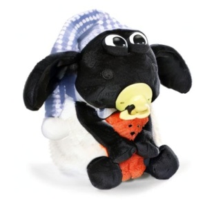 Jucarie de plus NICI Timmy cu suzeta si ursulet 25 cm albnegru - Img 10